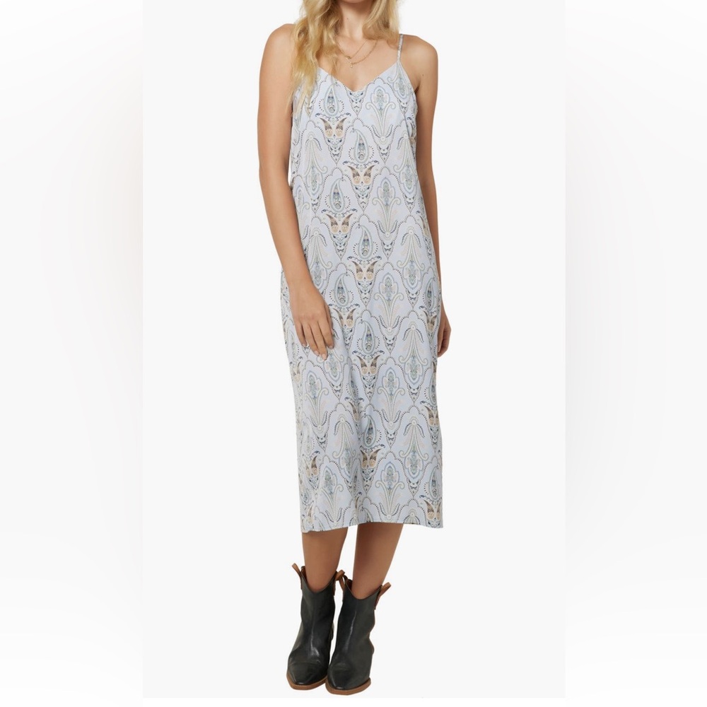 O’Neill light blue paisley slip dress